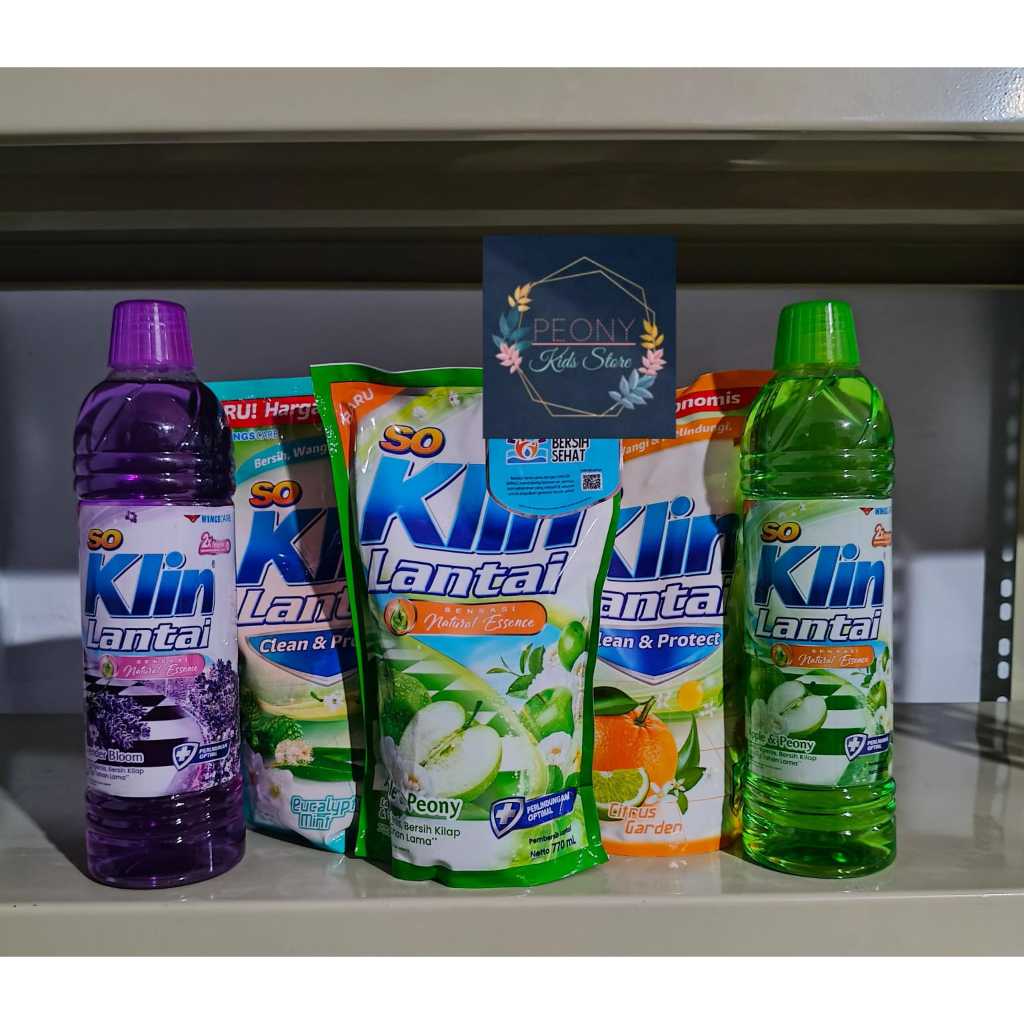 SOKLIN LANTAI Botol Refill 700ml 770ml 800ml/sabun cairan pembersih lantai so Klin 700ml 770ml 900ml