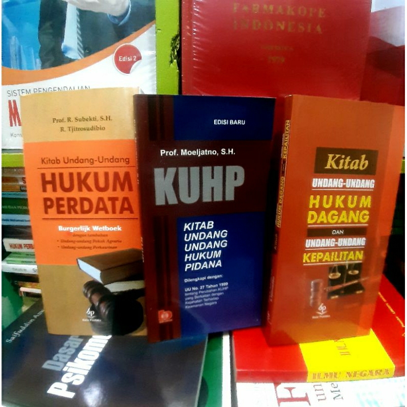 Paket 3 Buku KUHP, KUHPERDATA, KUHD
