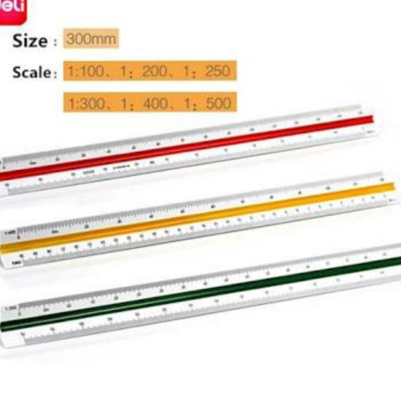 

SERBA SERBI Deli Scale Ruler Penggaris Skala Deli