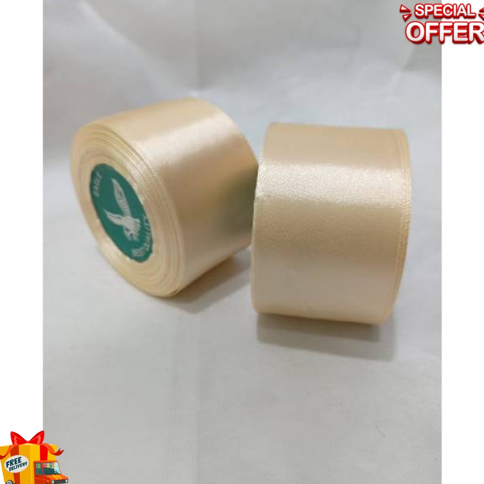 

TREND TERKINI Pita satin cream 15 inch 4 cm Per roll
