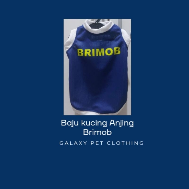 Baju kucing Anjing Brimob