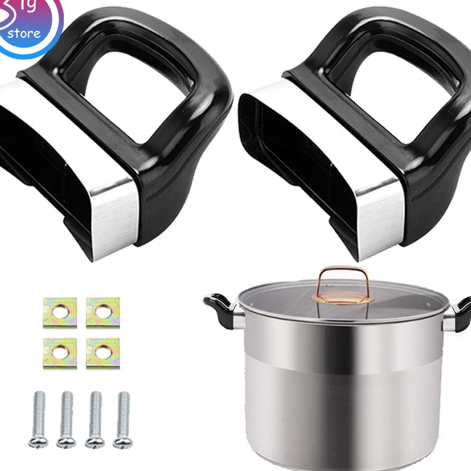 HJ6 2pcs Pegangan Presto 66mm Pegangan Presto Panci Presto Handle Gagang Pendek Untuk Presto Cooker