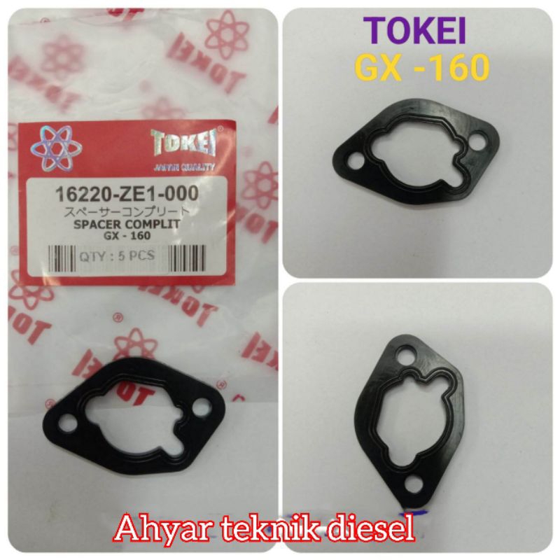 paking karburator GX 160 / PIBER KARBURATOR GX 160 / specer complit GX 160