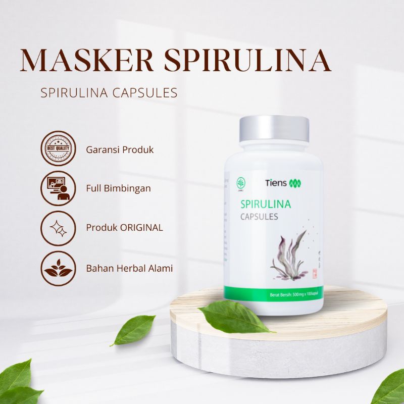 Masker Wajah Spirulina ORIGINAL | SPIRULINA ASLI | SPIRULINA CAPSULES