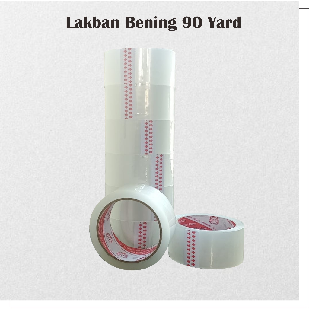 

Lakban Bening 90 Yard 1 gulung / 1 rol / 1 pcs Lakban Peking Murah Kuat Lengket