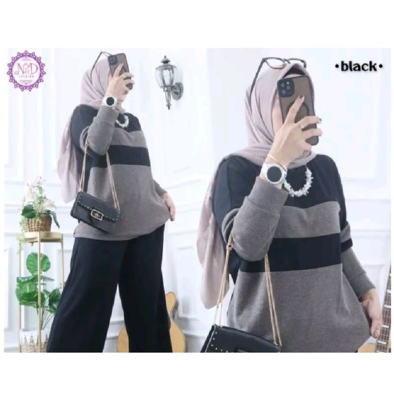 ONESET OCALA CELANA KULOT CRINKLE LD 110 // ONESET OCALA // SETELAN WANITA POLOS // FASHION WANITA P