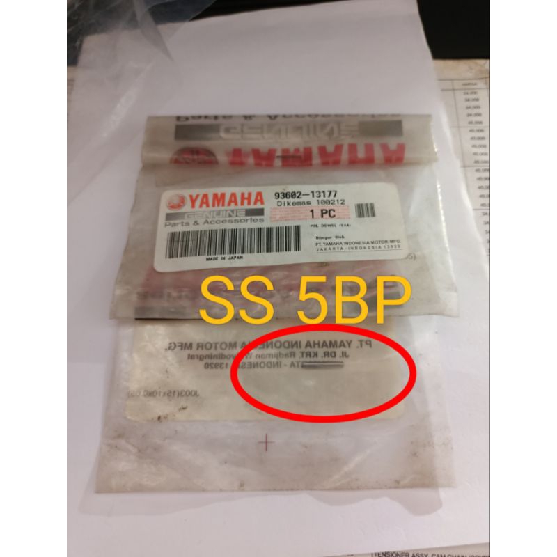 pin dowel pin pen as crankshaft bandul krek as kanan klos kopling scorpio z old new origional 93602 