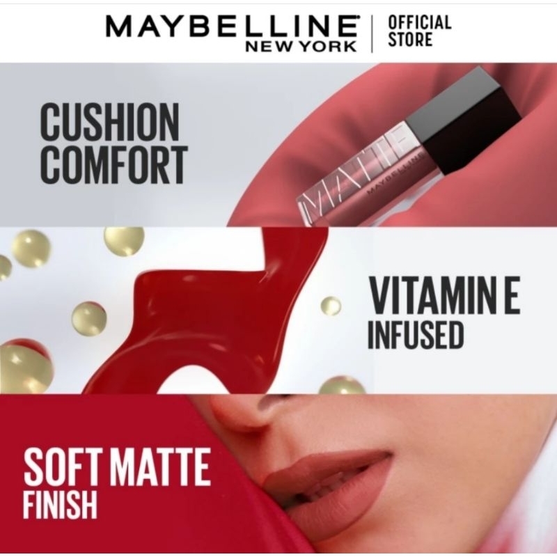 ❣️ Rejeki.Shop❣️ MAYBELLINE Sensational Cushion Matte Lip Cream