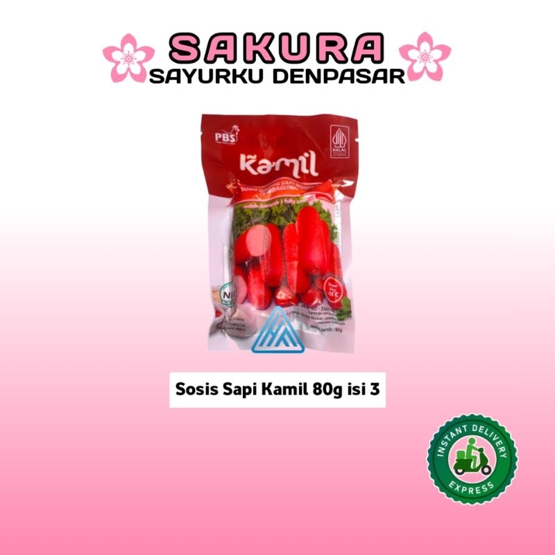 

Sosis Kamil daging sapi 80g isi 3 - SAKURA