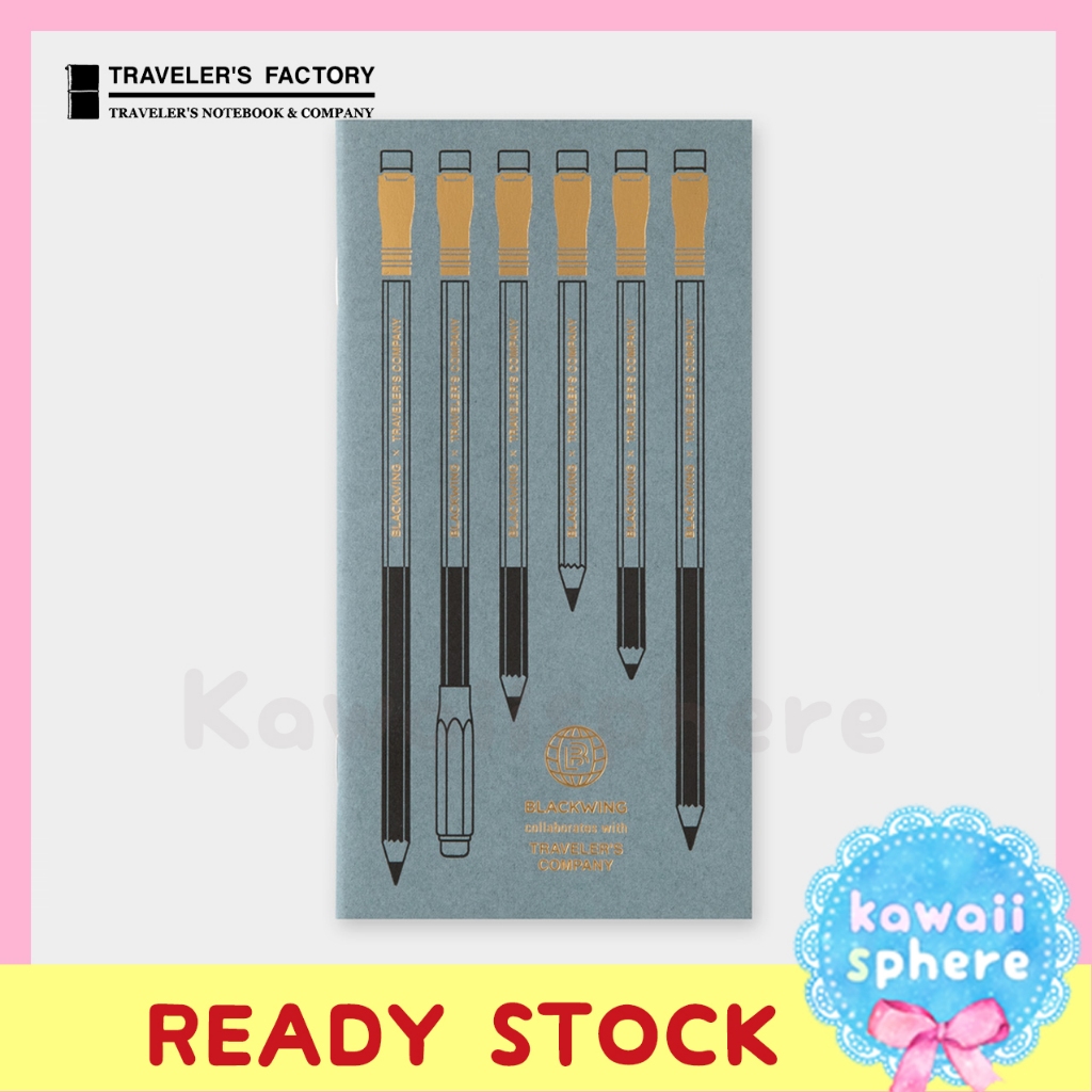

Traveler's Notebook Blackwing Refill Limited Edition | Blank MD Paper | Ready Stock