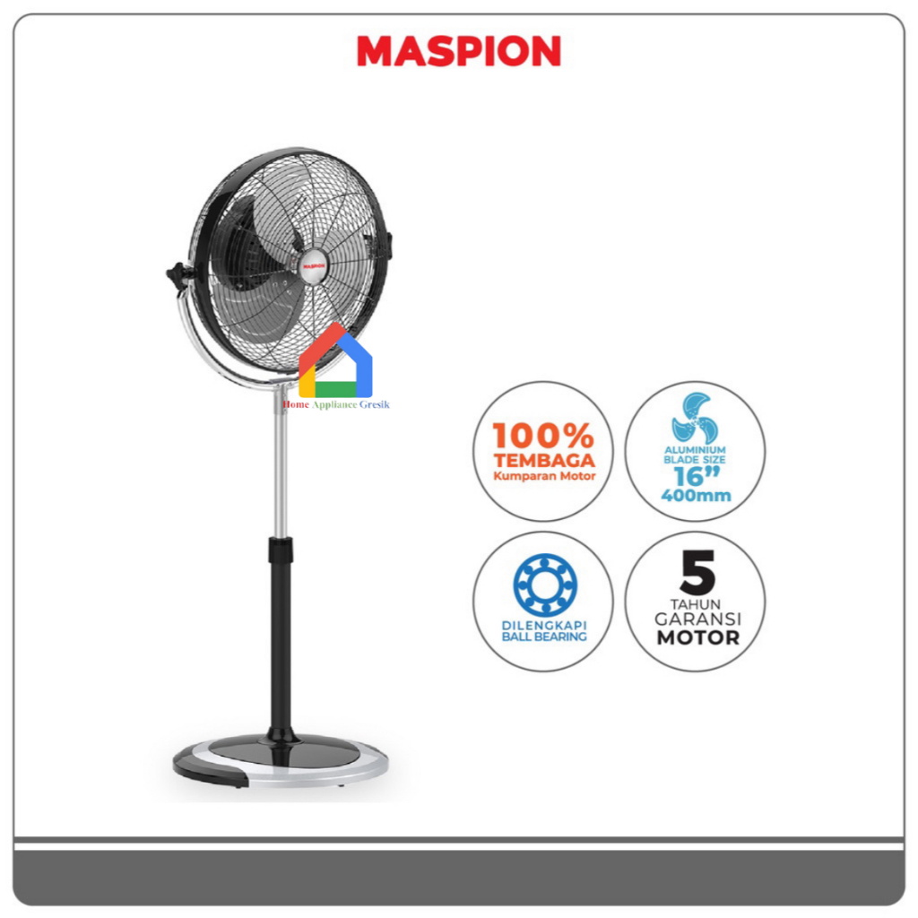 Kipas Angin Power Fan Maspion PW1603S / Power Fan Maspion PW1603 S (16 Inch)
