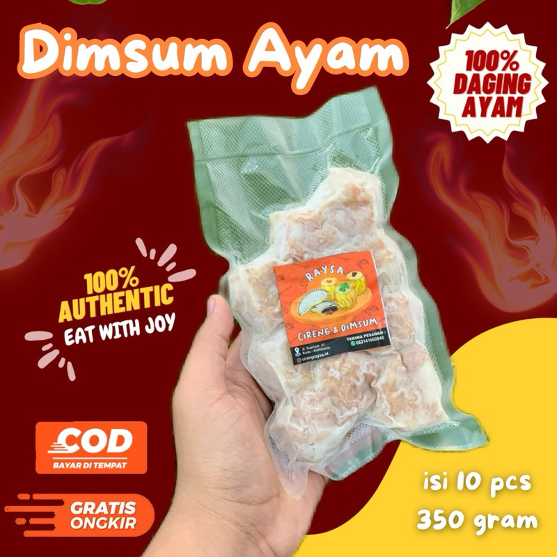

DIMSUM SIOMAY AYAM RAYSA, Homemade frozen vakum isi 10