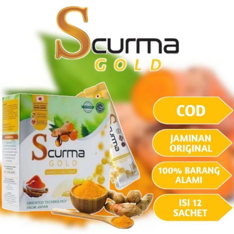 Scurma Gold Asli Susu Herbal Untuk Atasi Asam Lambung Ampuh - Scurma Gold Original Obati Maag Gerd T