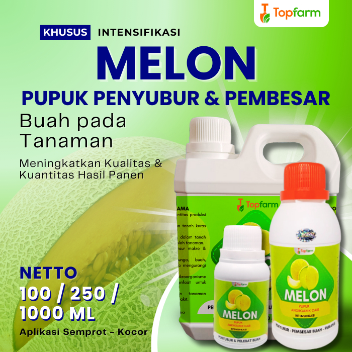 Pupuk Penyubur Tanaman Melon Pembesar Buah Melon Pemanis Melon Booster Buah Melon