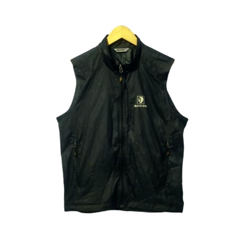 vest casual blackyak hitam outdour small logo