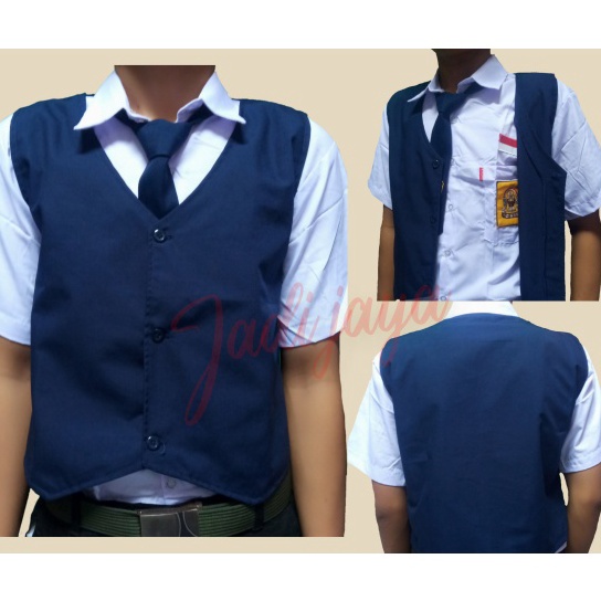 Tren Kekinian Rompi Sekolah Rompi Biru Anak SMP