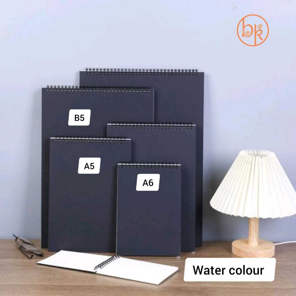 

Watercolor Paper Sketchbook Ring Spiral 250 Gsm Ukuran A6 A5 B5 Alat Menggambar