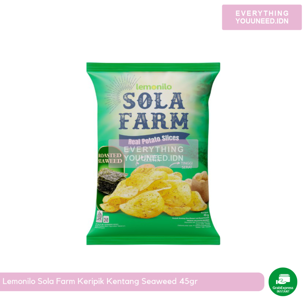 

Lemonilo Sola Farm Keripik Kentang Seaweed 45gr