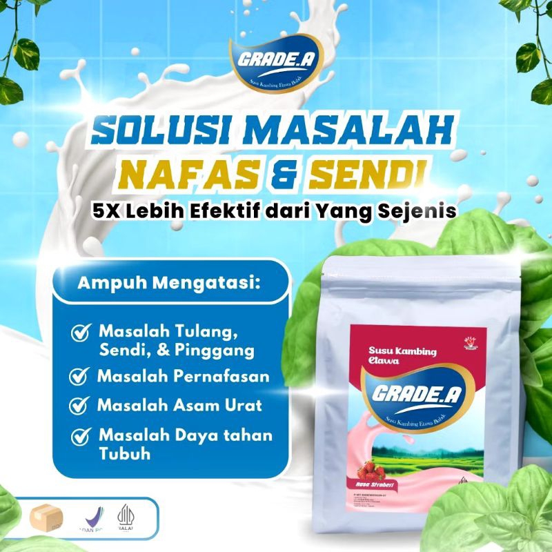 

Susu Kambing Etawa Grade A Rasa Stroberi 1000gr