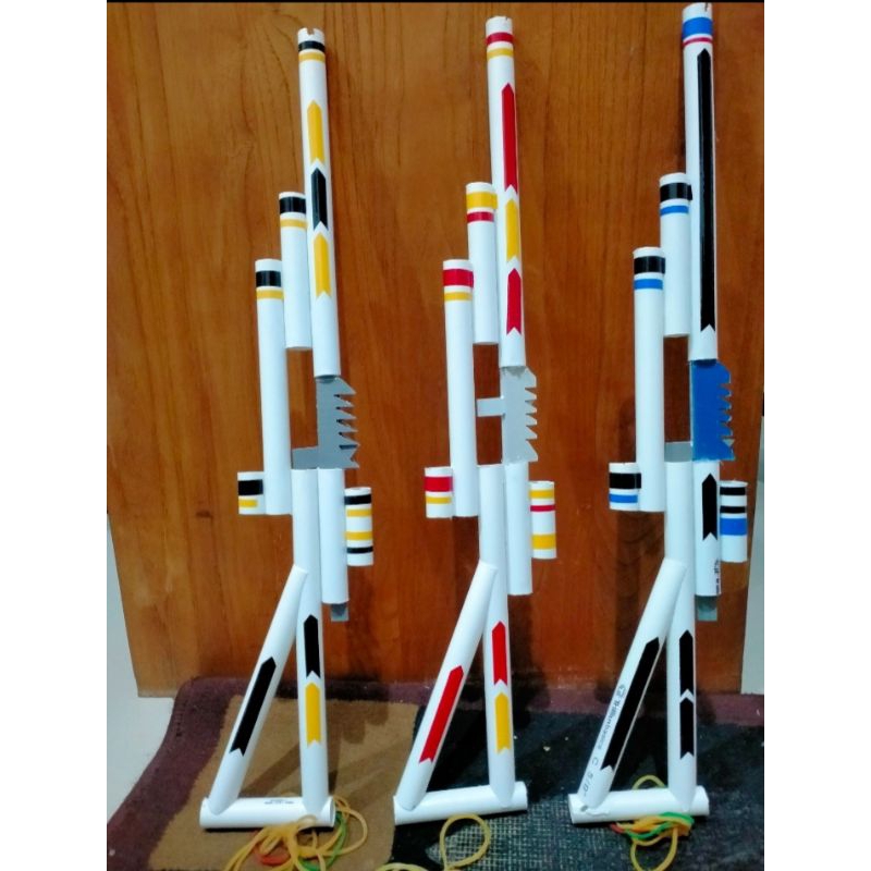 Mainan tembak PVC Peluru Karet /Pistol Mainan Anak-Anak.Mainan Tembak-Tembakan Anak-Anak 5 Kali temb