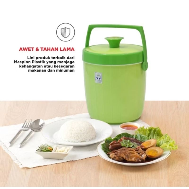 Termos Nasi 8L,14L,10Liter/Termos Nasi Maspion/Rice Ice Bucket / Global Eagle Ukuran Sedang