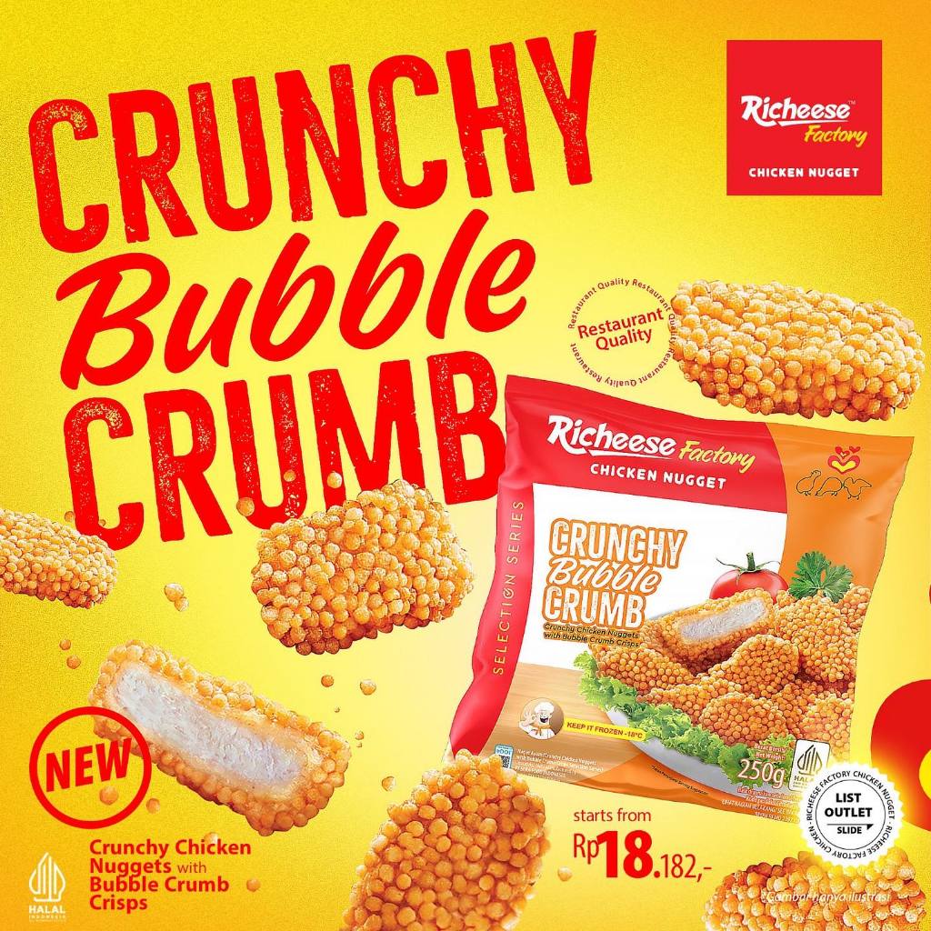 

Chicken Nugget Richeese Factory Nugget Crunchy Bubble Crumb
