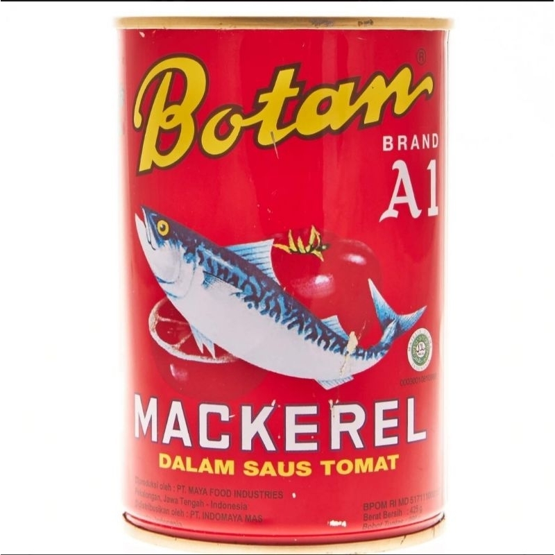 

Botan sarden mackerel saus tomat 425g