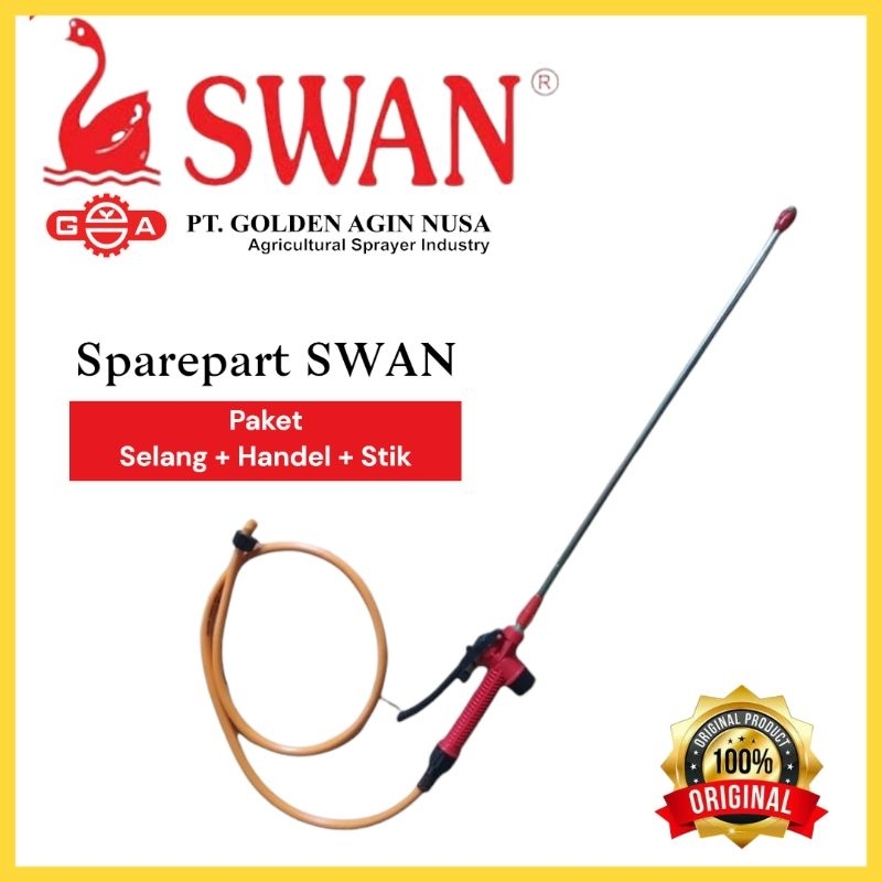 sparepart sprayer Swan/paket Selang+handel+stik