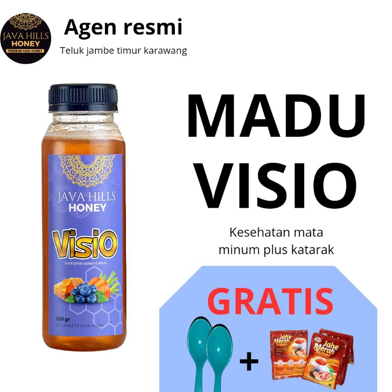 

MADU JAVA HILLS VISIO HERBAL 100% MADU ASLI RAW HONEY PREMIU KATARAK MINUS PLUS POLUSI ATAU IRITASI SILINDER GLUKOMA | MADU MATA MUMTAZ