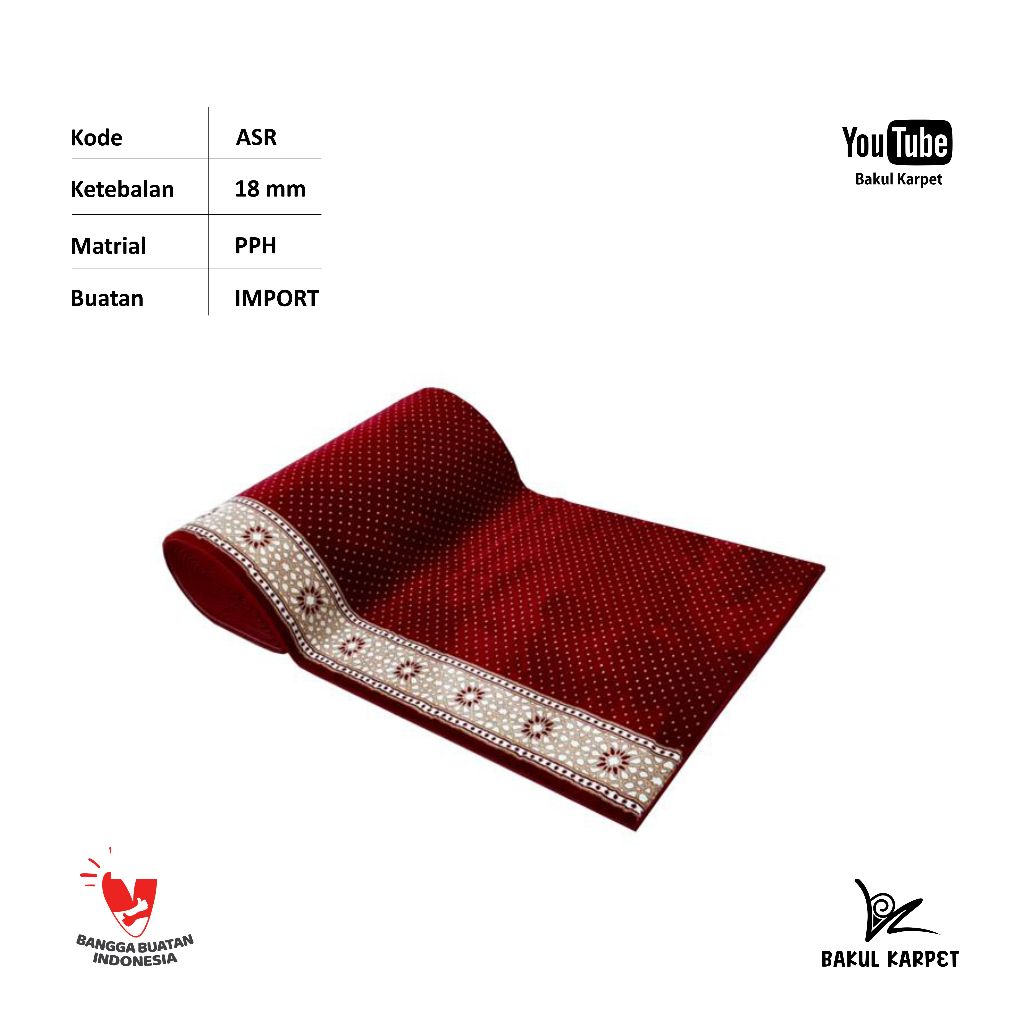 Karpet Masjid ASR AL-SARAY Import Tebal 18mm
