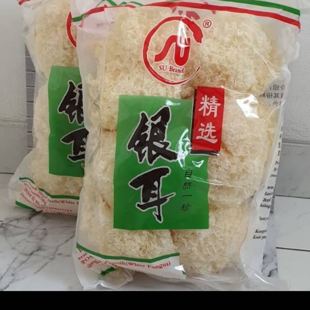 

TERMURAH! Jamur Putih Salju Jamur Es Putih Salju PAK BESAR 500 gram Bai mu er Yin er White fungus