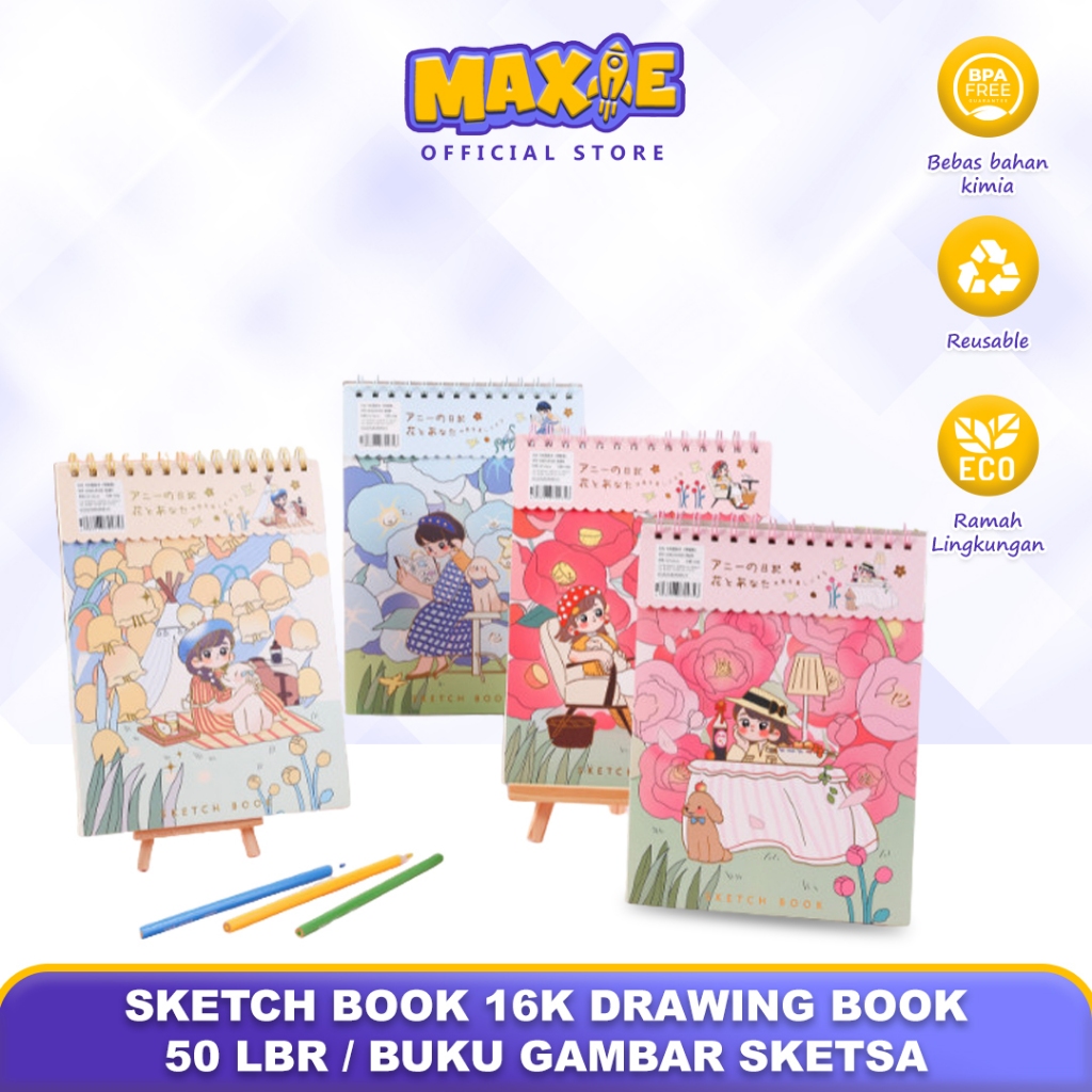

SKETCH BOOK 16K DRAWING BOOK 50 LBR / BUKU GAMBAR SKETSA - 5229