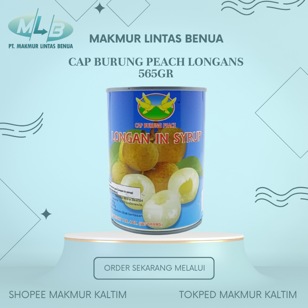 

CAP BURUNG PEACE LONGANS IN SYRUP 565GR