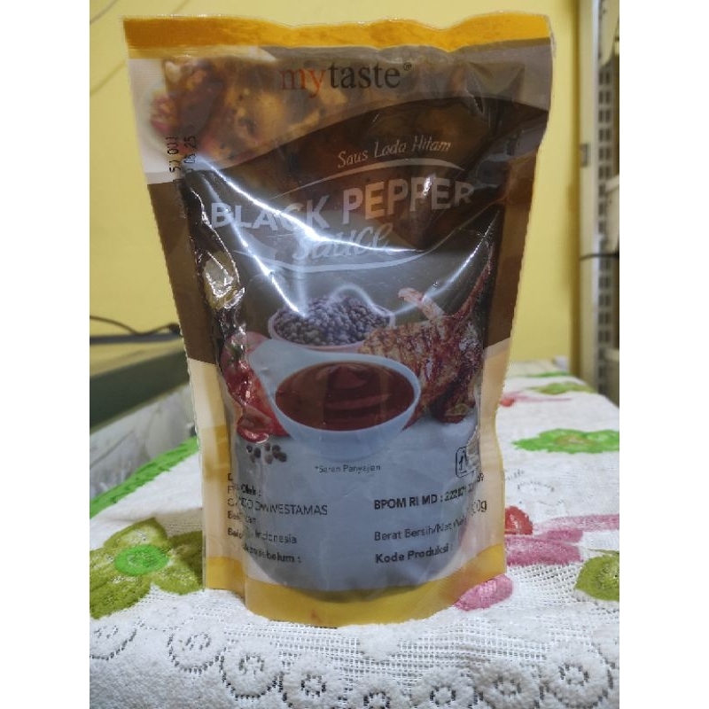 

mytaste blackpepper sauce 500gr /saus lada hitam