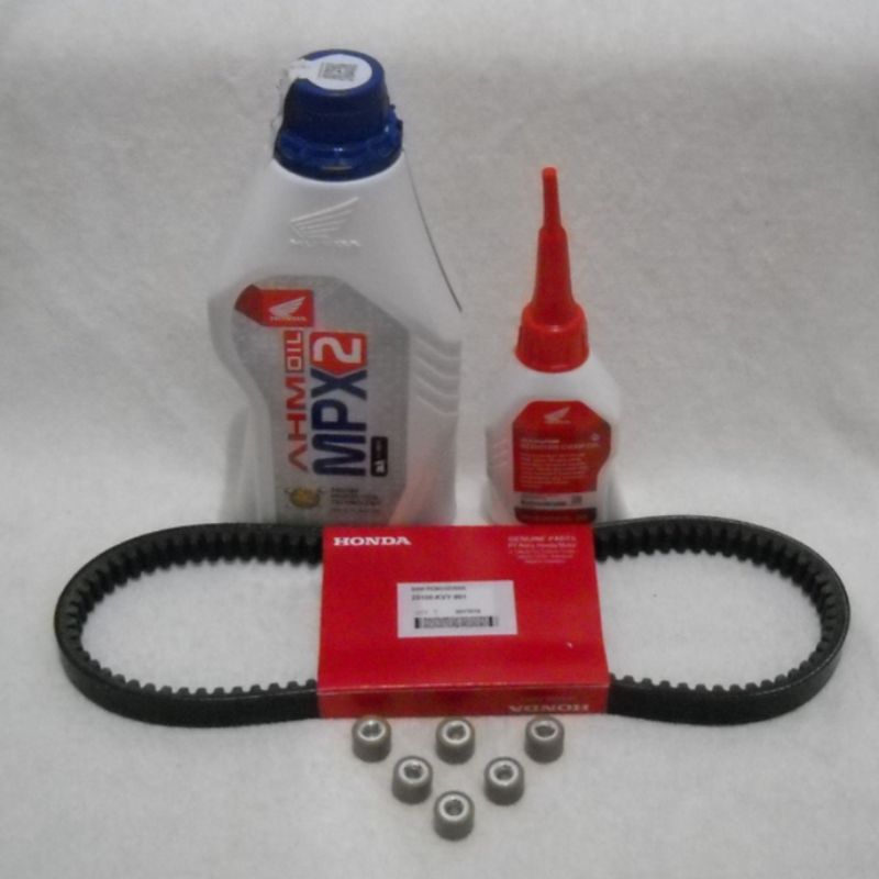 Vanbelt Beat Karbu Oli Motor AHM MPX2 OLi Gardan Paket Vanbelt plus Oli Vanbelt Scoopy Karbu V-Belt 