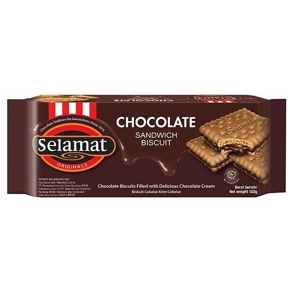 

SELAMAT BISCUIT CHOCOLATE SANDWICH 102GR /PCS