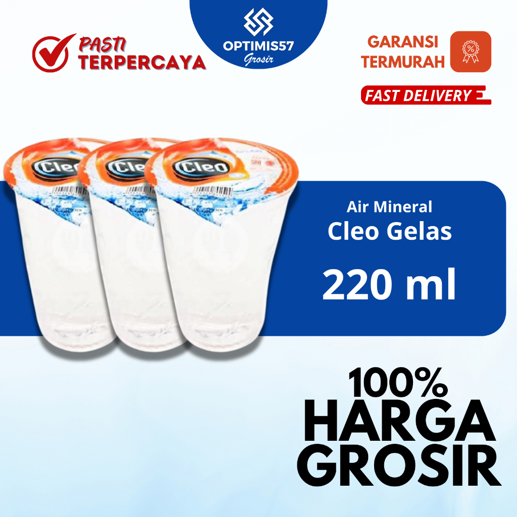 

Cleo Gelas 220ml | Air Mineral Cleo Gelas Grosir Termurah 40pcs OPT11064