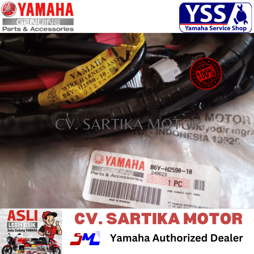 KABEL BODY NEW NMAX NON ABS TIPE KEYLESS / WIRE HARNESS ASSY (B6H6) / B6Y-H2590-10