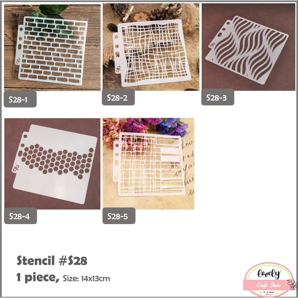 

LovelyCraftStore | cetakan stensil S28 decorating flower stencil cake, baking, art and craft, journal, scrapbooking, bujo ~ Wood texture