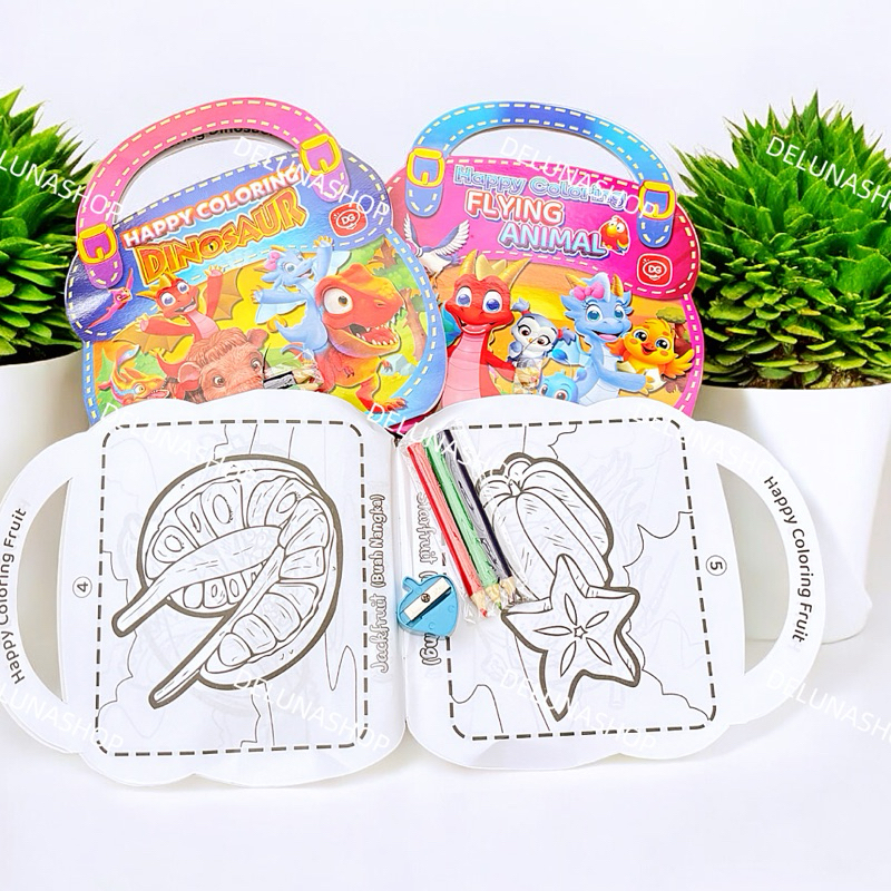 

DELUNASHOP DL424A Buku Aktivitas Anak Buku Mewarnai Crayon Krayon Colouring Book DG