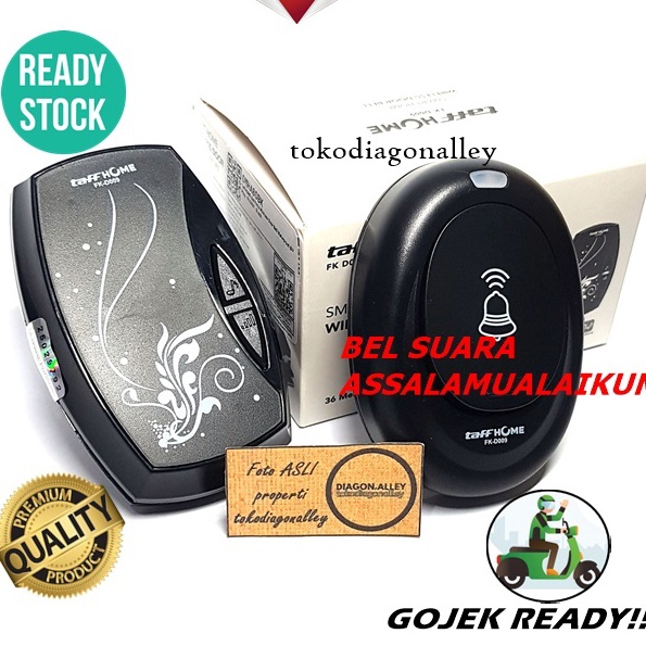 Unggul Bel Rumah Tanpa Kabel Assalamualaikum Bel Pintu Assalamualaikum Bel Pintu Wireless Door Bell 