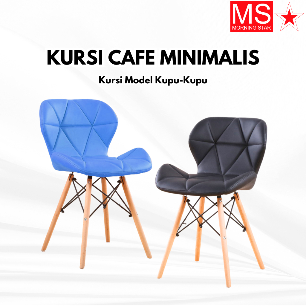 Kursi Cafe Minimalis Kursi Santai Ruang Tamu Kursi Makan Bahan Busa Tebal Y9A1