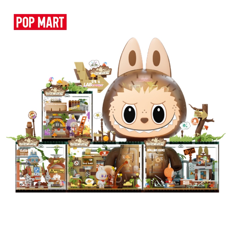 POP MART POP BLOCKS The Monsters Forest Secret Base Labubu Series Blocks Birthday Gift Kid Building 