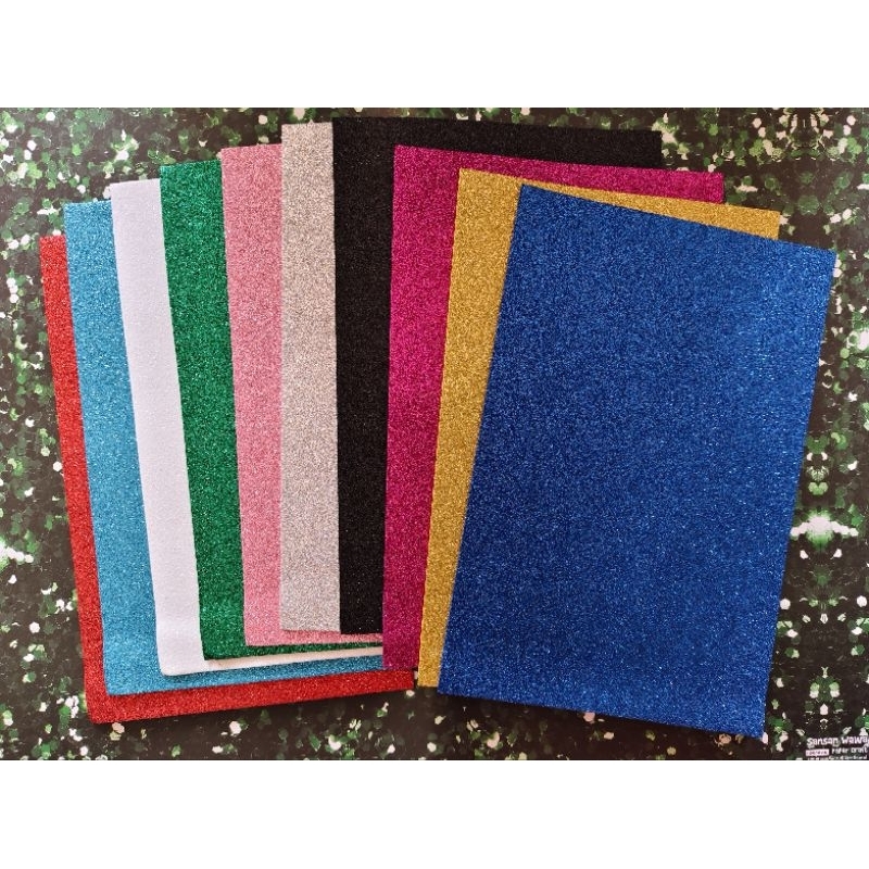 

Eva Foam (Spon Ati) Glitter ukuran A4