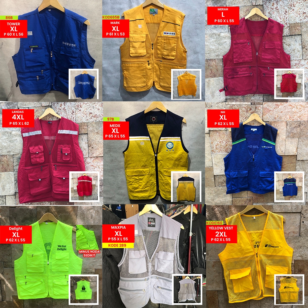 ROMPI VEST TACTICAL PROYEK PARKIR PRIA LAKI LAKI DEWASA