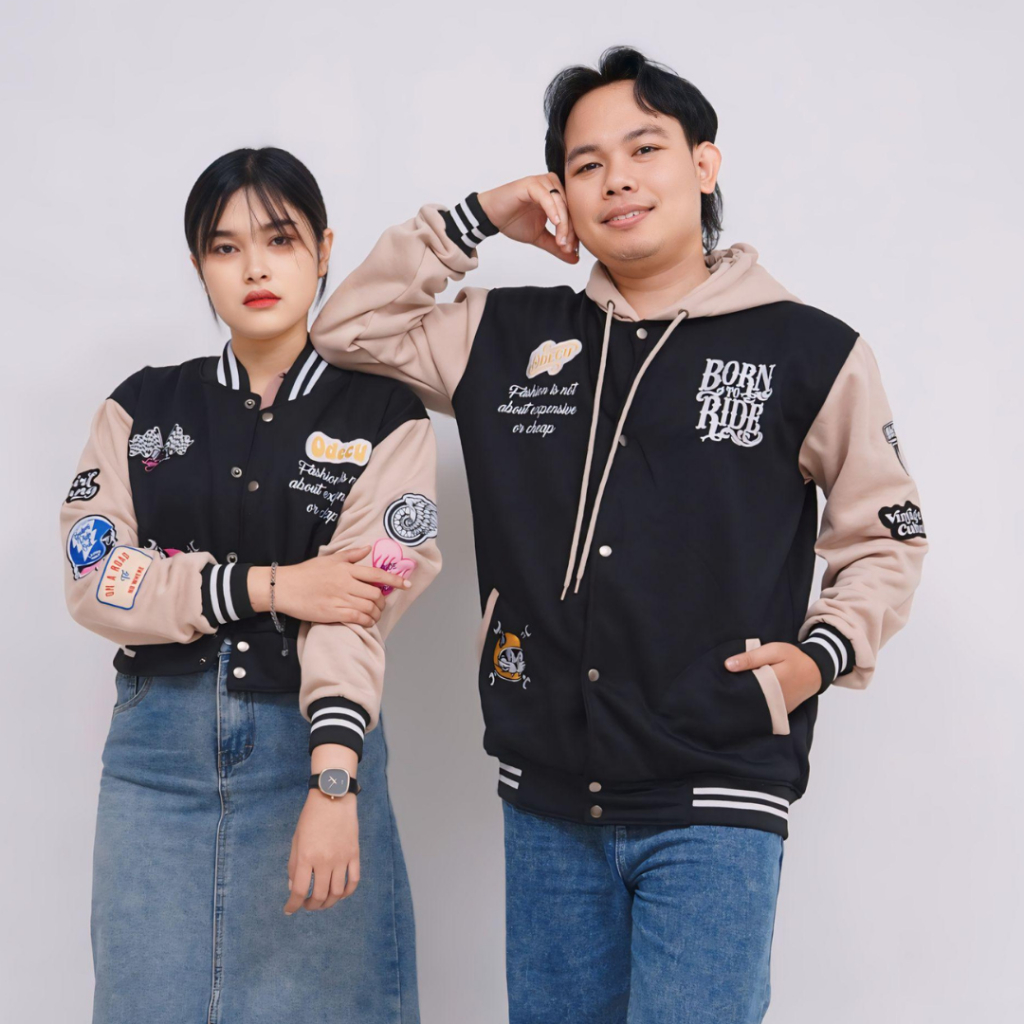 ODECU PREMIUM HOODIE JAKET VARSITY FULL BORDIR JAKET OUTWEAR PRIA WANITA