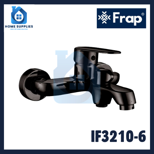 Keran Shower Bathub Mixer Air Panas dan Dingin Warna Hitam - FRAP IF3210-6