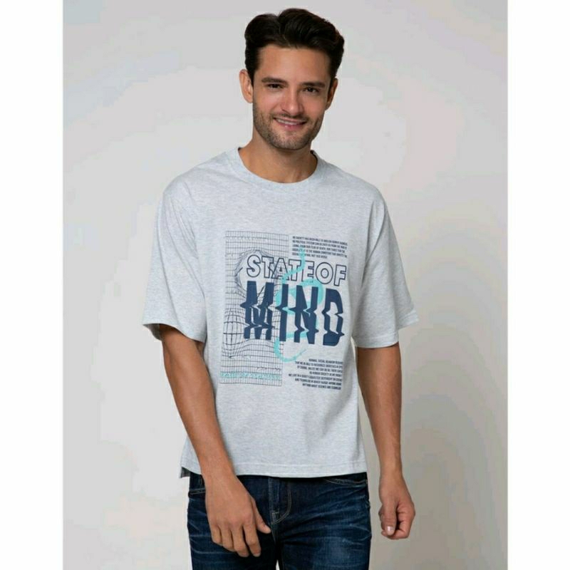 Matahari - T-Shirt Lengan Pendek T Zone Filter Ilusi Tema Print Oversize / t zone / kaos t zone / br