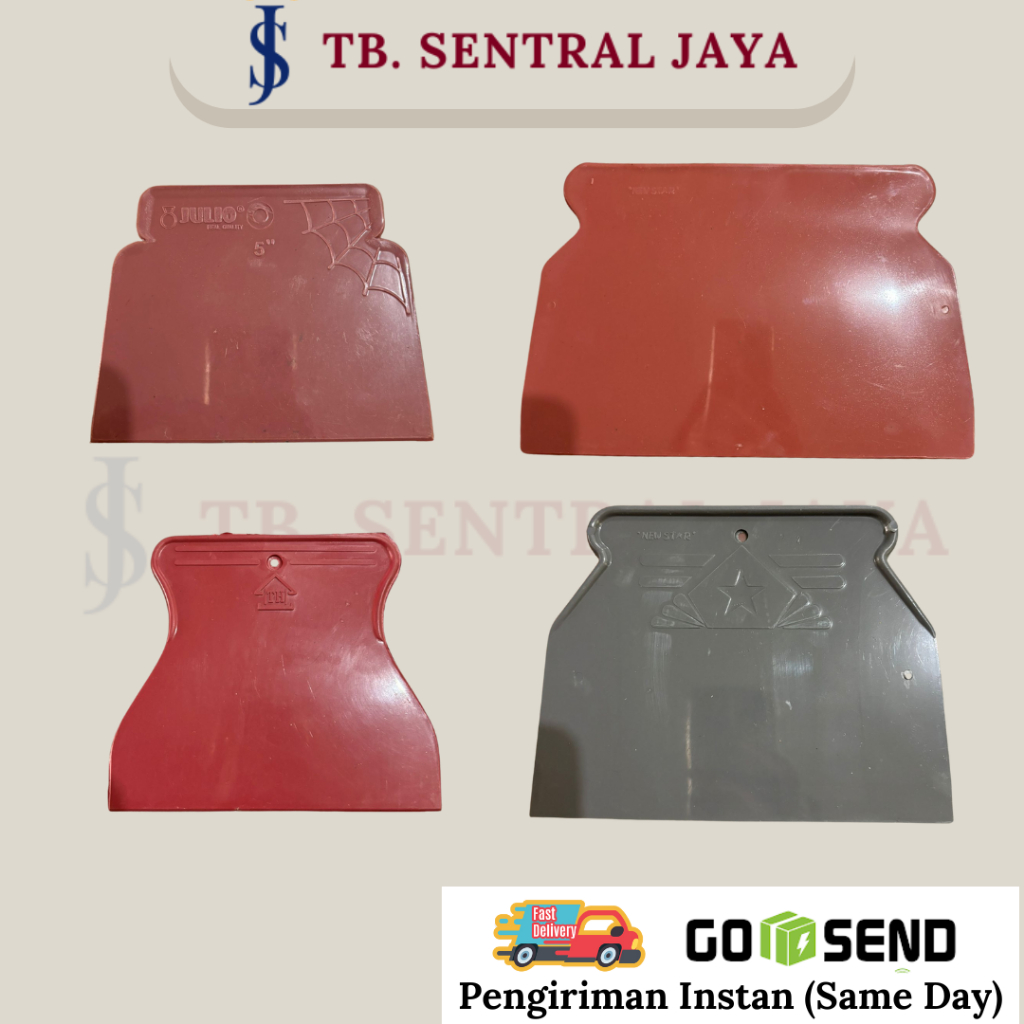 Kapi Dempul PVC 5", 7", 9"/Kapi Plastik/Scraper Plastik/Skrap