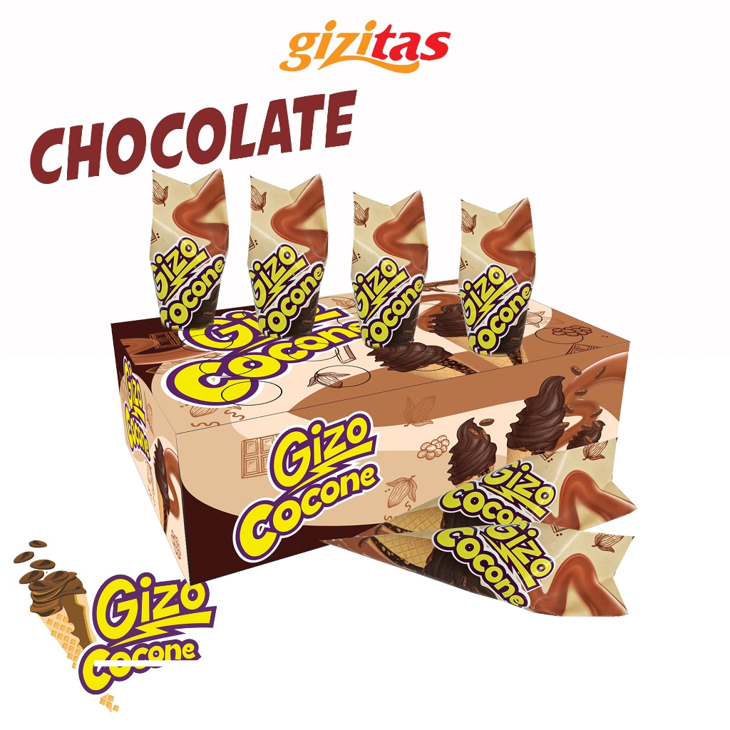 

Gizo Cocone | Cone Sereal Cokelat | Wafer Cone